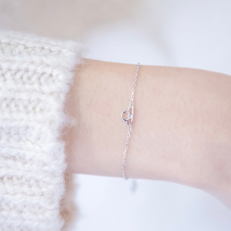 Libra 925 sterling silver natural stone constellation bracelet - สร้อยข้อมือ - เครื่องเพชรพลอย สีเงิน