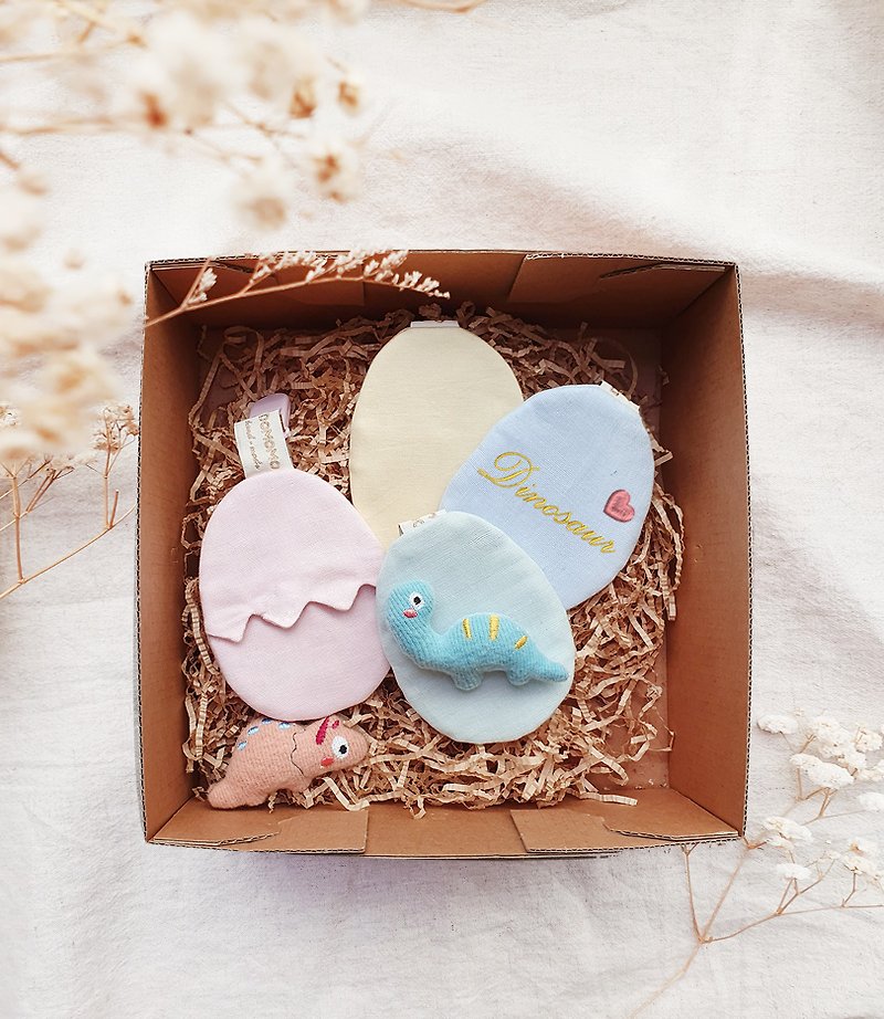 Surprise Easter Egg Dinosaur Egg Peace Talisman Bag - Omamori - Cotton & Hemp Multicolor