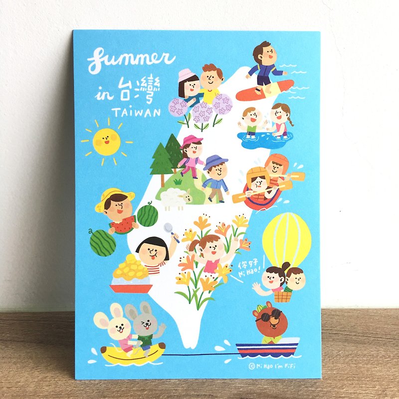 FIFI Postcards - Summer in Taiwan - Cards & Postcards - Paper Multicolor