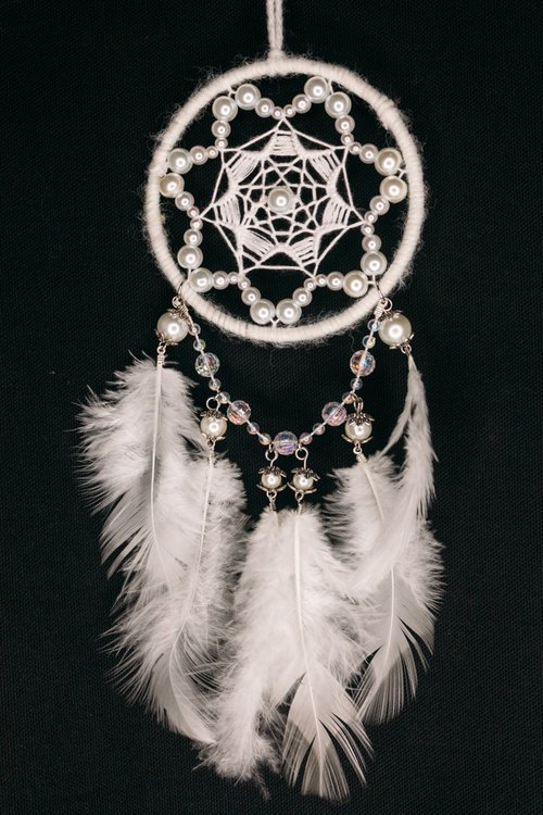 Mr.SkullyPop 純手工捕夢網 Handmade Dreamcatcher-【白星】