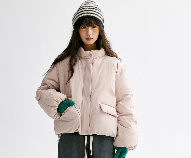 【GLOWNY】韓国人気★ BOUNDERLESS DOWN PUFFER JACKET★3COLOR BOUNDERLESS DOWN PUFFER JACKET (CHARCOAL) - GLOWNY