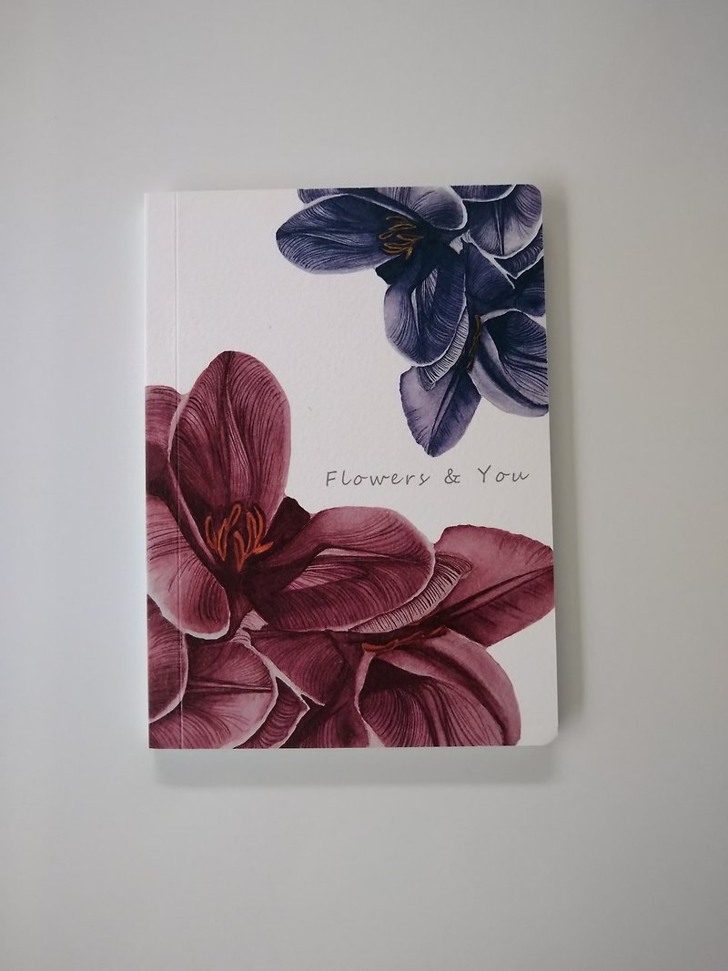 Flower Bloom Original Illustration - Watercolor Book - Notebooks & Journals - Paper 