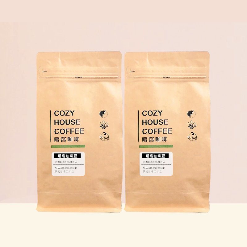 [Buy one, get one free] One pound of medium-roasted Spring Heart Ripples coffee beans (454gx2 bags) - กาแฟ - วัสดุอื่นๆ สีนำ้ตาล