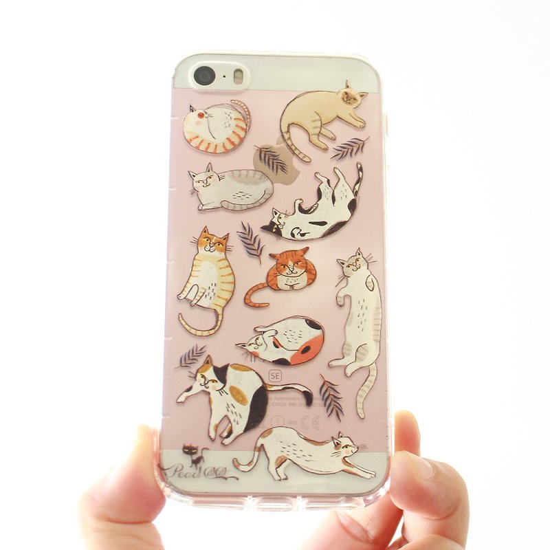 Cats phone case _ iPhone, Samsung, HTC, LG, Sony - เคส/ซองมือถือ - ซิลิคอน ขาว