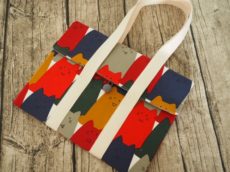 Handmade Japanese Cat print kindle Tablet laptop protection case - กระเป๋าแล็ปท็อป - ผ้าฝ้าย/ผ้าลินิน หลากหลายสี