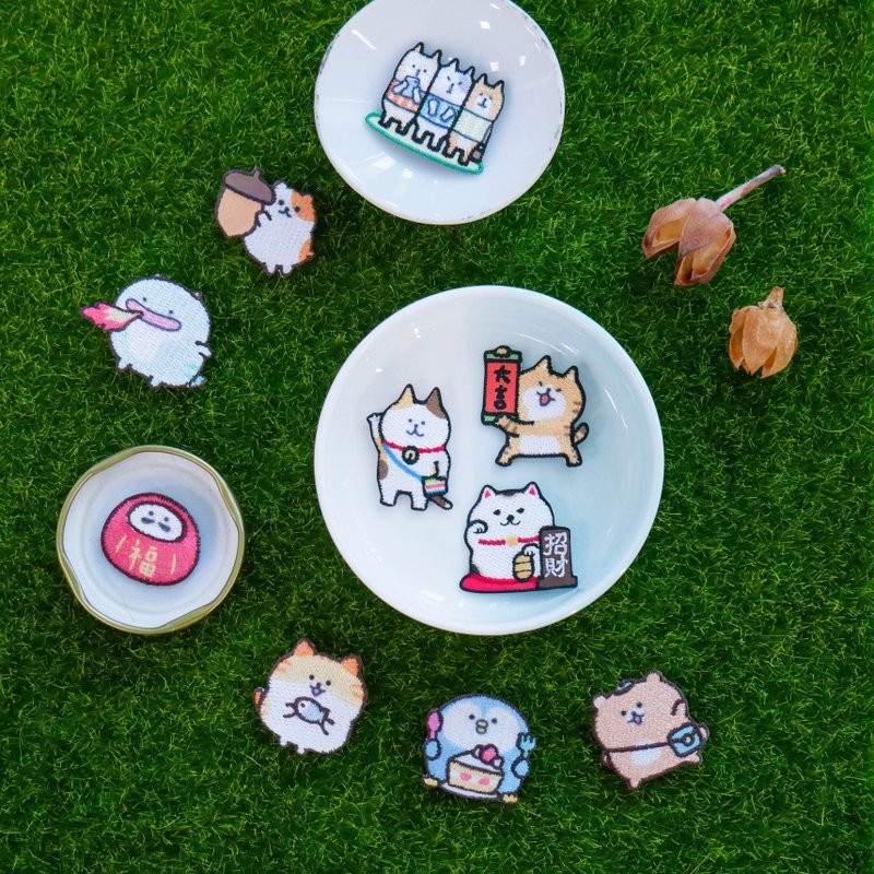 刺繡裝飾貼 第二代 - 貼紙 - 紙 