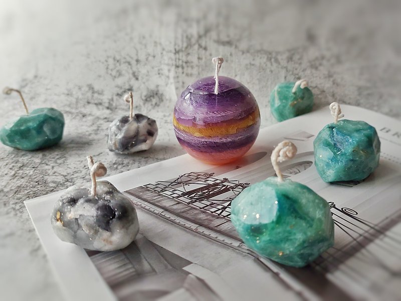 Planet Candle. Mineral Candle Candle Course is for a group of 1 person - เทียน/เทียนหอม - ขี้ผึ้ง 