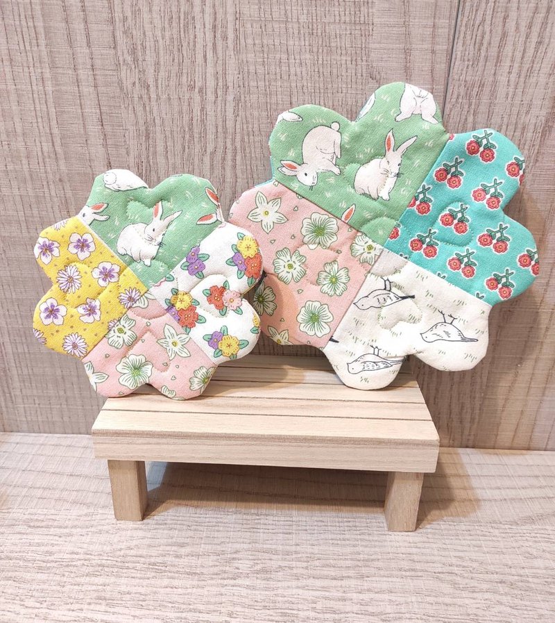 花型杯墊-大小一組 - 擺飾/家飾品 - 棉．麻 