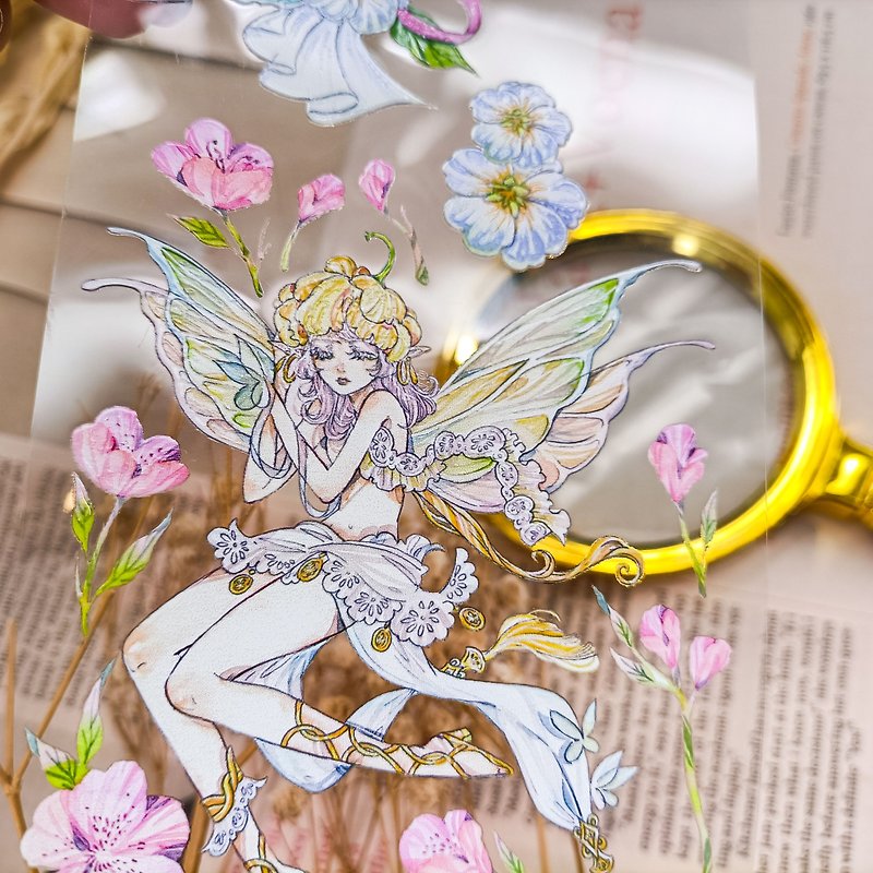 Flower  Fairy PRO MAS / Masking Tape - Washi Tape - Plastic Multicolor