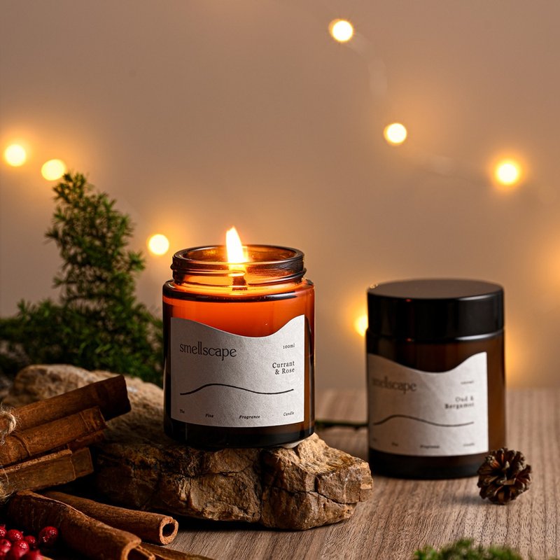 Handmade Fragrance Soy Candle [Tantao Bourbon] Woody Bourbon Whiskey - Candles & Candle Holders - Wax 