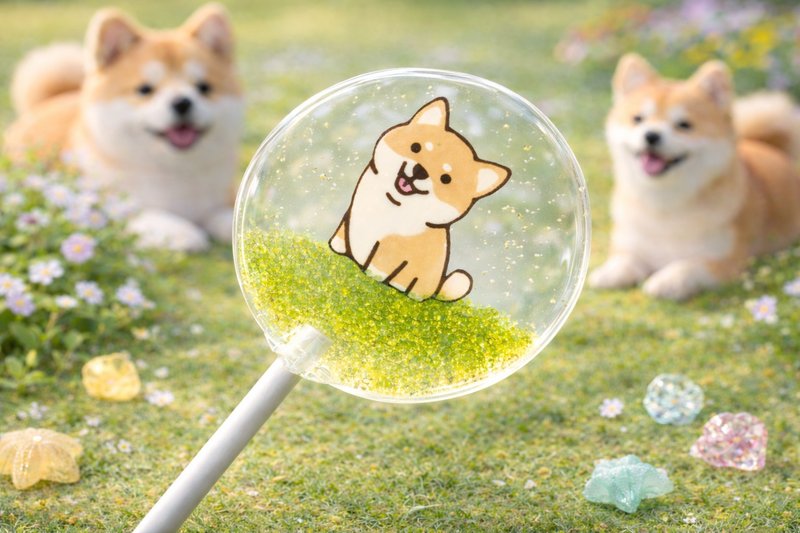Designer Lollipop – Healing Shiba Time - Snacks - Fresh Ingredients Orange
