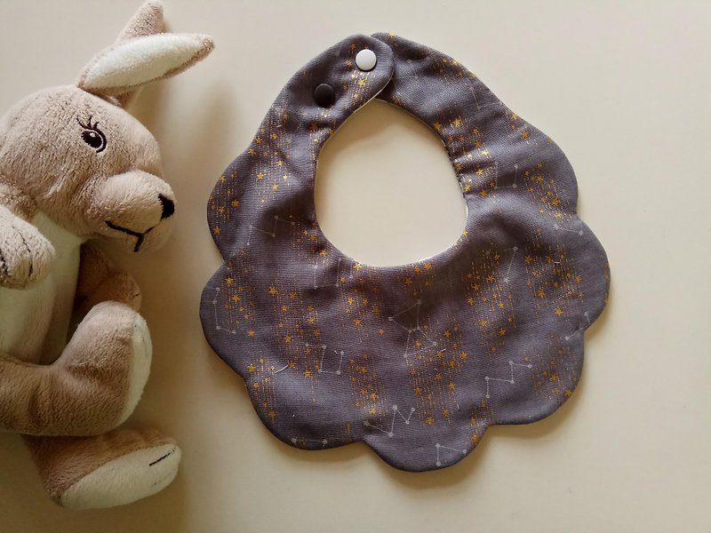 日本の綿のガーゼグレーのコンスタレーションの綿糸の雲の雛の赤ん坊の胸元の6層の糸の8層の糸 - 出産祝い用贈物 - コットン・麻 グレー
