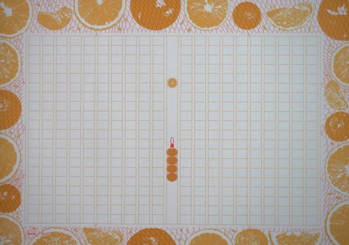 atabo stationery 飾り原稿用紙 蜜柑網