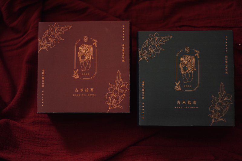 KAKU TEA │虎樂春喜 2022 臺灣茶禮盒 烏龍茶 紅茶 - 茶葉/茶包/水果茶 - 其他材質 紅色