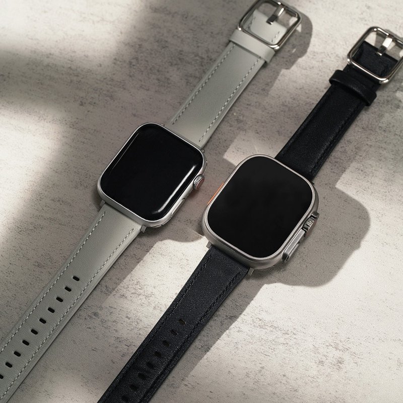 Apple watch - Japanese buckle genuine leather Apple watch band - สายนาฬิกา - หนังแท้ 