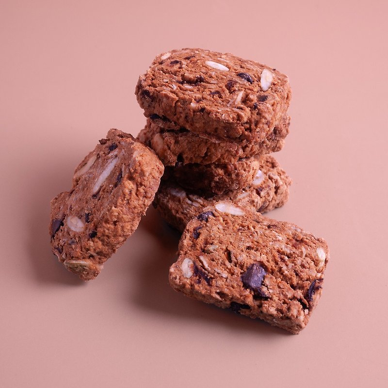 [The choice to pay attention to blood sugar] Sugar alcohol handmade nuts and dried fruit oatmeal cookies-chocolate - Handmade Cookies - Other Materials 