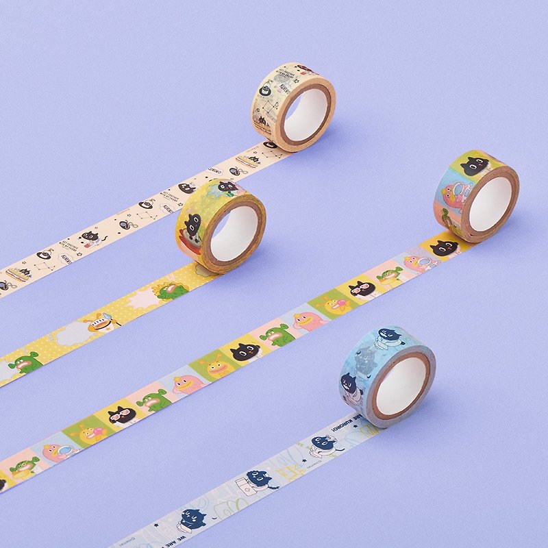 [Moe Forces] Kuroro in Space Paper Tape / Classic Series - Washi Tape - Polyester Multicolor