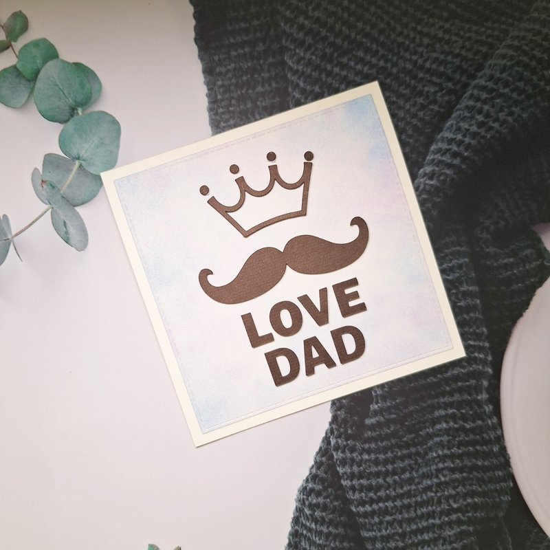 Father's Day Card/Handmade Blessing Card_Love dad - Cards & Postcards - Paper 