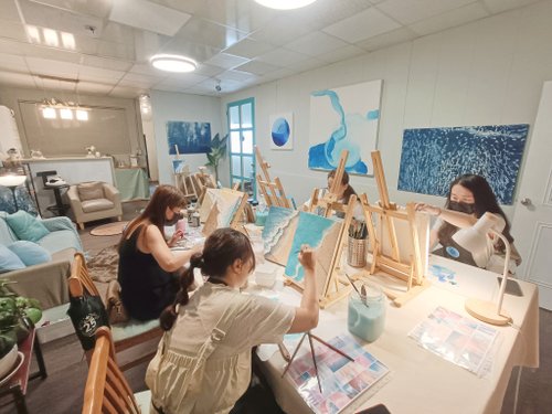 体験・アクティビティ】金箔の絵画の質感の絵画の抽象画 - もう