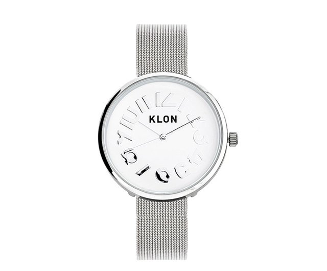 KLON 隱藏時間系列| 金屬錶帶款| 33 mm | 優雅小錶面- 設計館KLON日本