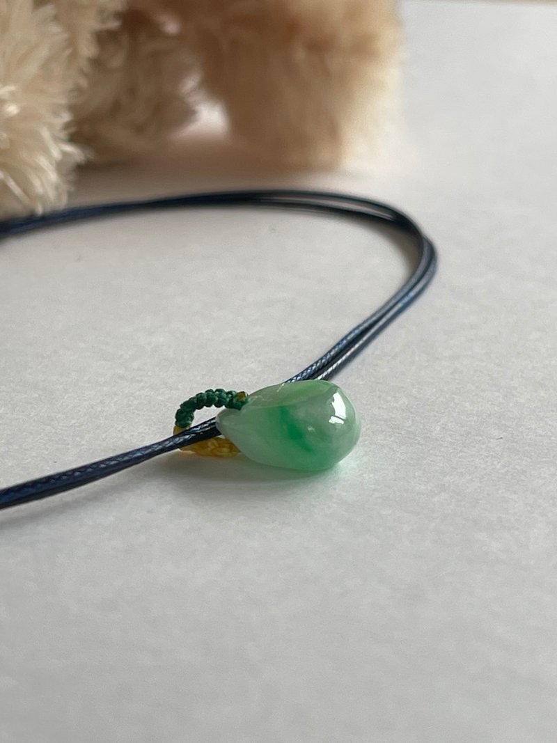 FeiCui Pendant Necklace Burma Jadeite Not Enhanced Natural Type A Jadeite - สร้อยคอ - หยก 