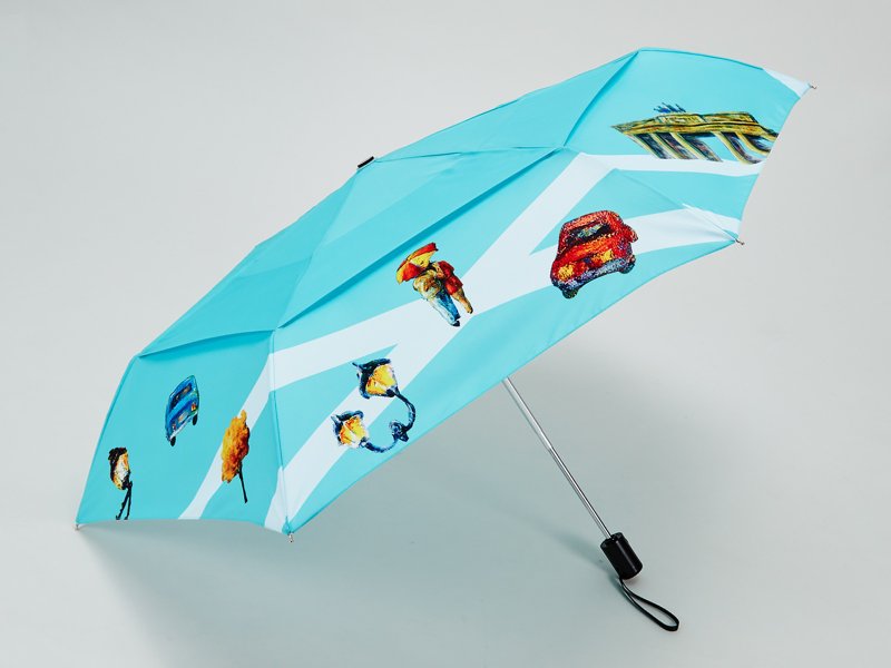 European double layer automatic umbrella - ร่ม - วัสดุอื่นๆ สีน้ำเงิน