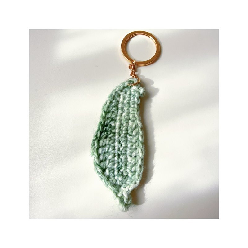 Taiwan with love 手作編織鑰匙圈/聖誕樹掛飾 - 鎖匙扣/鎖匙包 - 羊毛 綠色