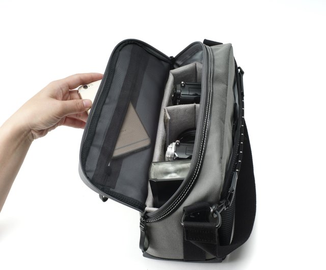 Lengdu gray tone camera bag ACAM 9200 - Shop artisan-n-artist-tw