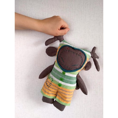 Anelle Toys Deer soft toy, Birthday gift for kid, Nursery decor