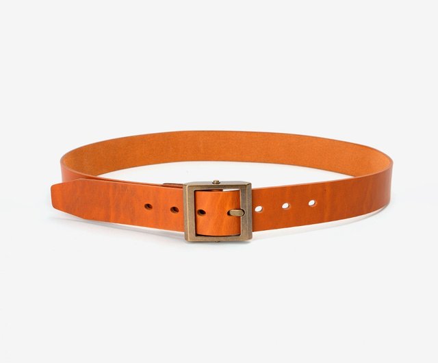 Cow Leather Trousers Belt, White Belt Man Hermes