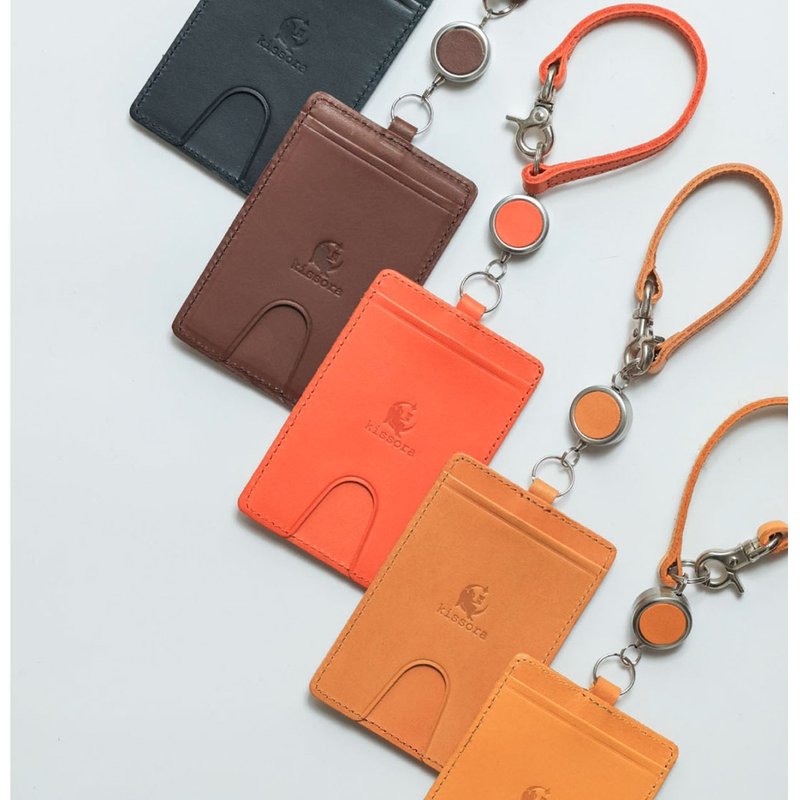 日本職人手工 植鞣牛皮證件套/行李吊牌Made in Japan by Kissora - 證件套/識別證套 - 真皮 