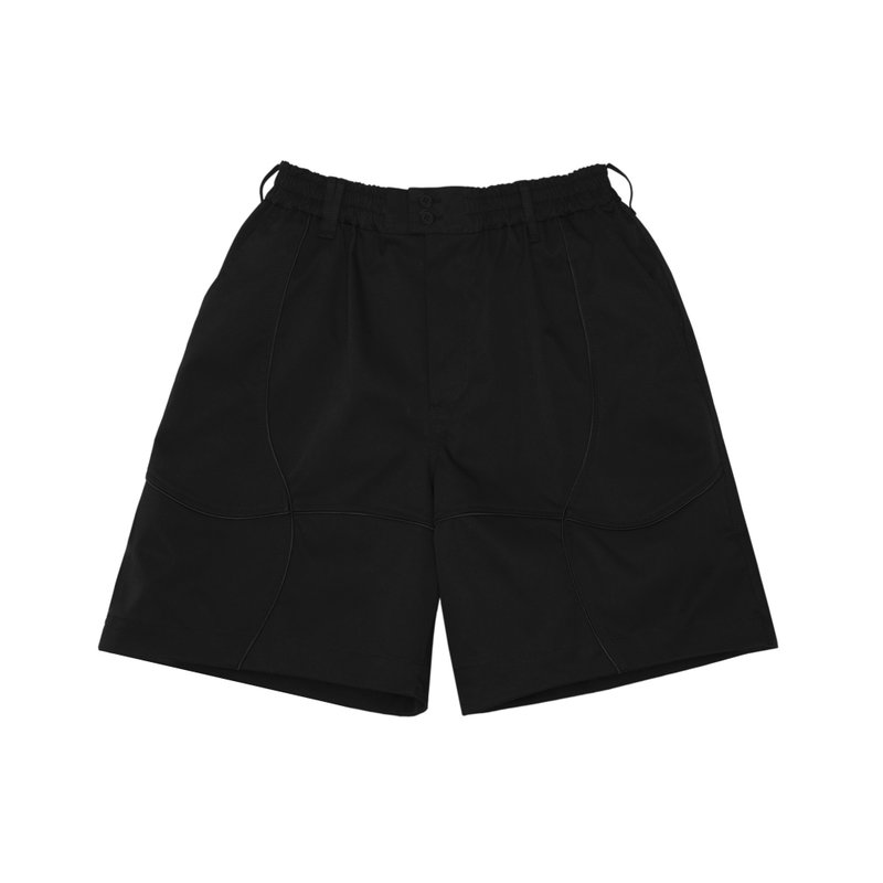 FUSIO FUSIO - Bracelet Shorts - Gray - กางเกงขาสั้น - เส้นใยสังเคราะห์ สีดำ