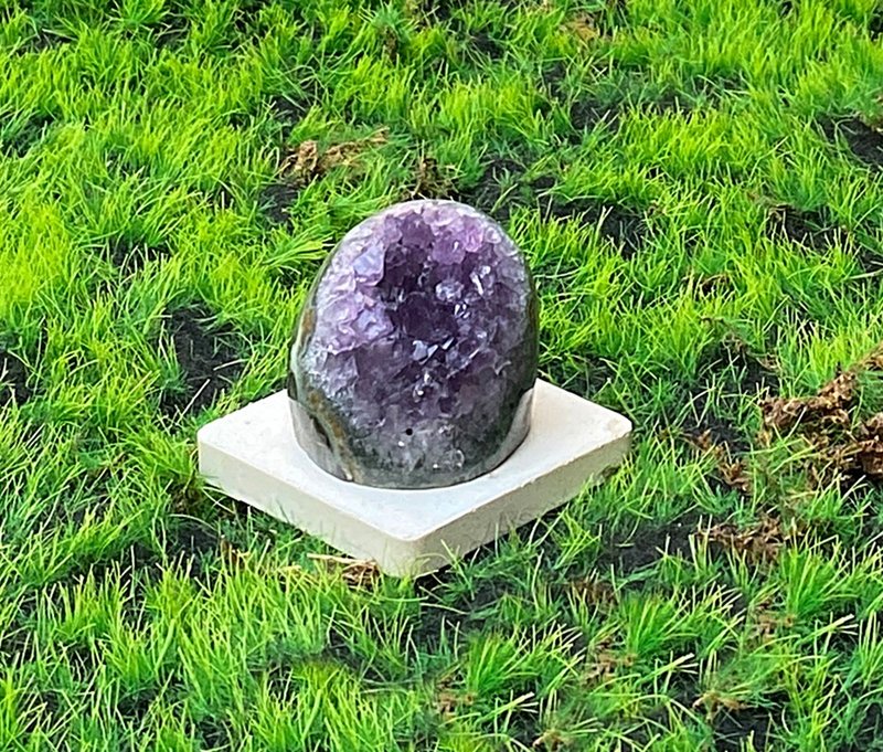 能量擺飾-天然紫晶鎮 紫水晶 療癒 招財 消磁淨化 智慧 財運水晶 - 擺飾/家飾品 - 水晶 紫色