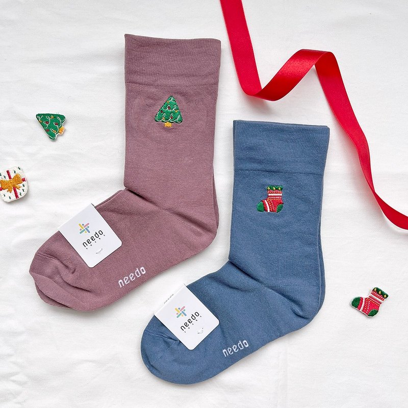 【客製化禮物】刺繡襪子 選圖客製 - 襪子 - 棉．麻 多色