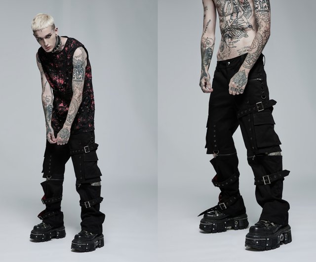 パンク ロック マーチング デタッチャブル パンツ / ツーウェア