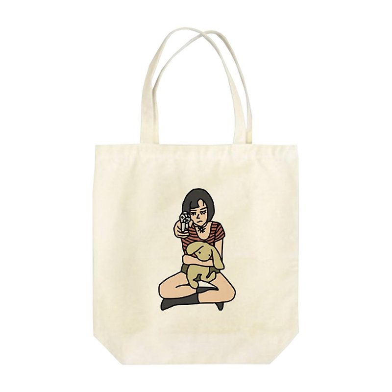 Mathilda #3 Tote Bag - กระเป๋าถือ - ผ้าฝ้าย/ผ้าลินิน 