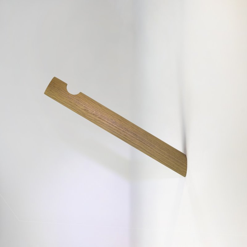 Oak wood wall hook.Minimalist wall storage. Macramé holder. Plant rack hanger. - ตะขอที่แขวน - ไม้ 