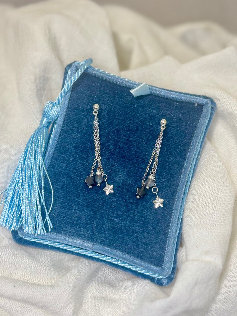 クリスタルシリーズ - 夜空の舞流星ピアス - ピアス・イヤリング - クリスタル 多色