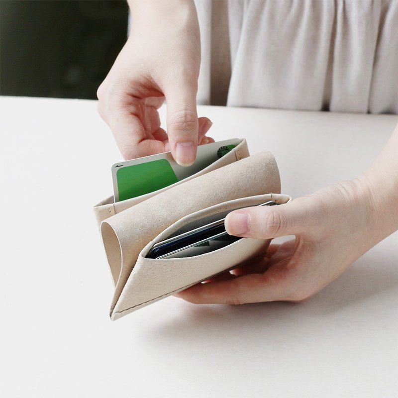 paper fold card case : natural - 其他 - 真皮 