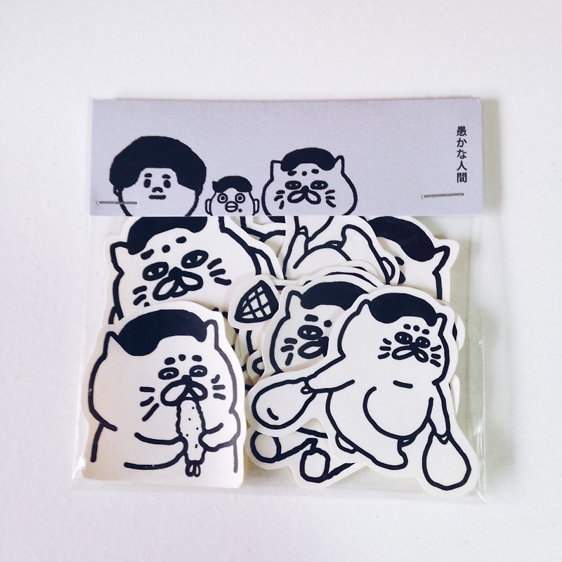 Goro small black sticker pack -13 sheets - สติกเกอร์ - กระดาษ สีดำ