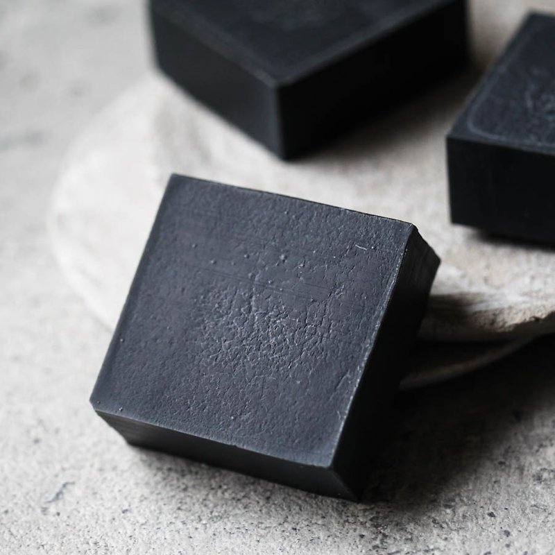 死海泥竹碳潔顏皂 - 一般、油性膚質 冷製皂 120g - 潔面/卸妝 - 其他材質 黑色