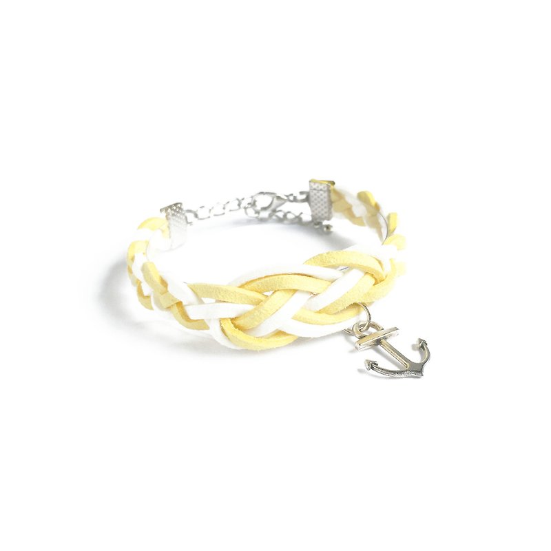 Handmade Braided Sailor Knot Bracelets - lemon yellow limited  - Bracelets - Other Materials Yellow