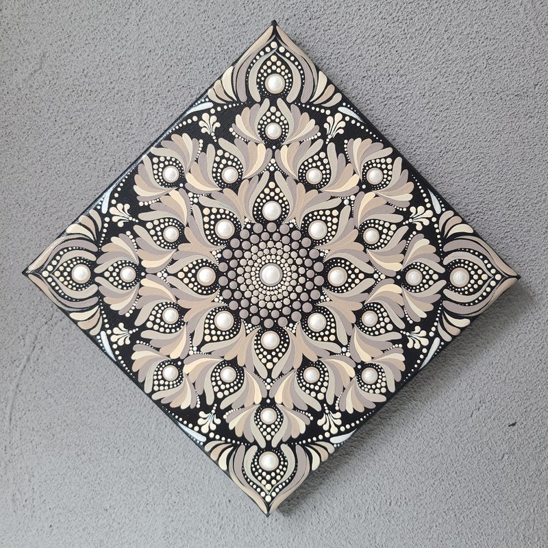 Mandala 點繪曼陀羅 (20CM) - 插畫/繪畫/寫字 - 其他材質 黑色