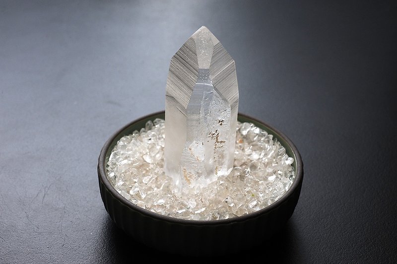 Lemurian crystal. High frequency crystal. Scalpel crystal. - ของวางตกแต่ง - คริสตัล 