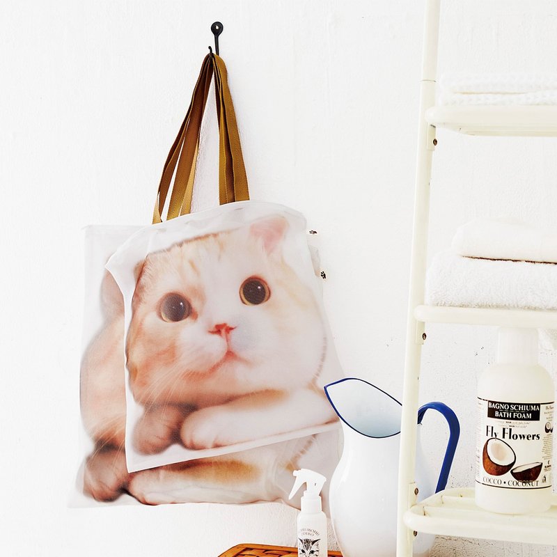 【Cat Department】Big Eye Cat Breathable Mesh Shoulder Bag - ชั้นวาง/ตะกร้า - เส้นใยสังเคราะห์ 