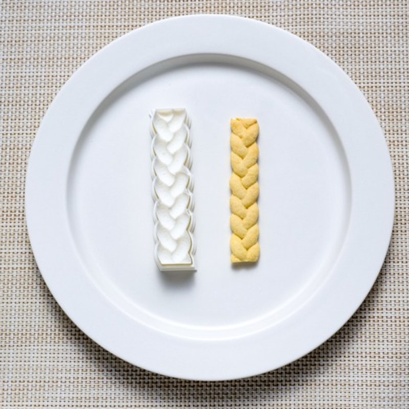 三つ編み：立体（クッキーカッター・クッキー型） - 廚具 - 木頭 