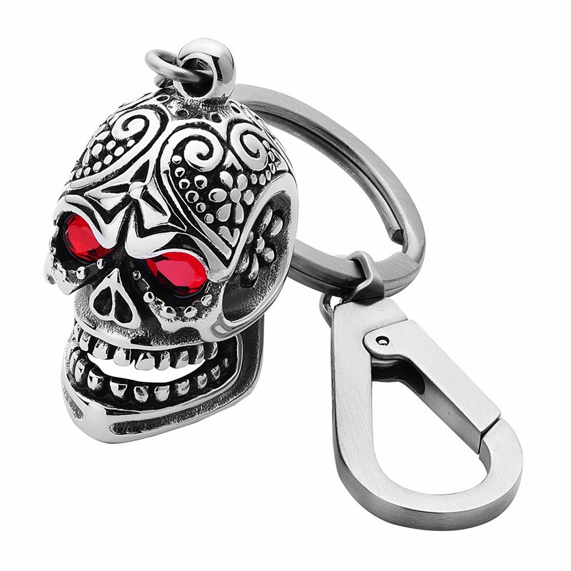 Doomsday Skeleton Keyring - Keychains - Stainless Steel Black