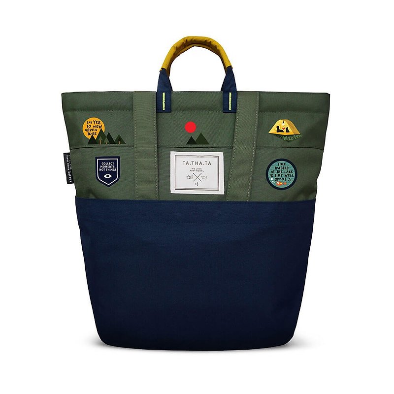 (Recycled fabric) Swift relife Summer Camp backpack - กระเป๋าเป้สะพายหลัง - วัสดุอีโค สีเขียว