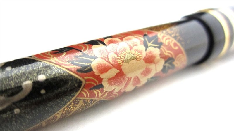 AGJ Original Maki-e Fountain pen "Japanese Fan" Pilot Namiki # 18 - Other - Other Materials Red