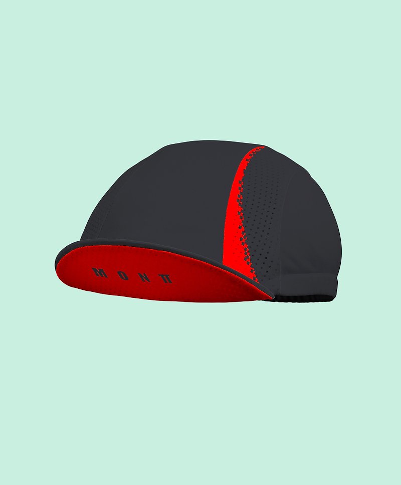 TT小帽-黑紅日冕 - 帽子 - 聚酯纖維 